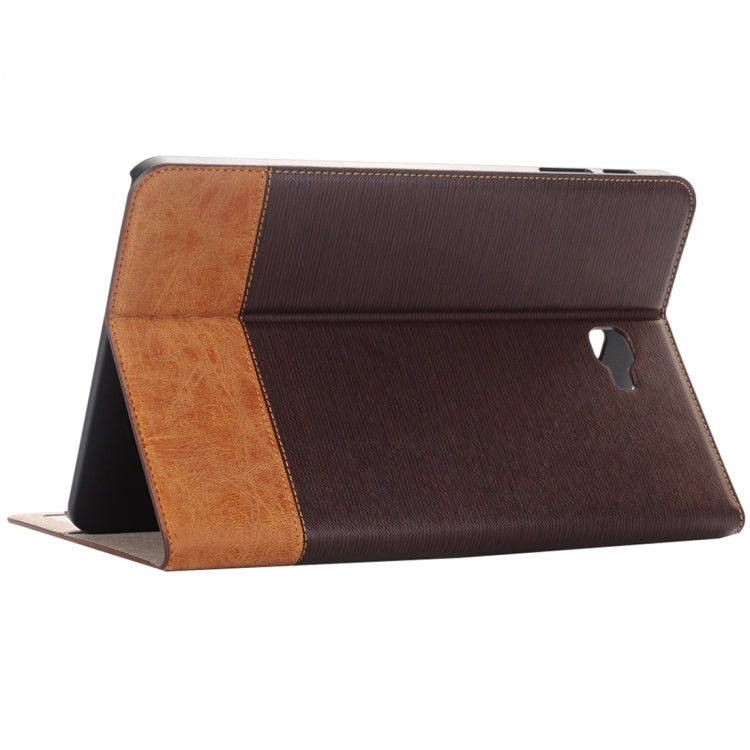 For Galaxy Tab A 10.1 / T580 Cross Texture Horizontal Flip Leather Case with Holder & Card Slots & Wallet