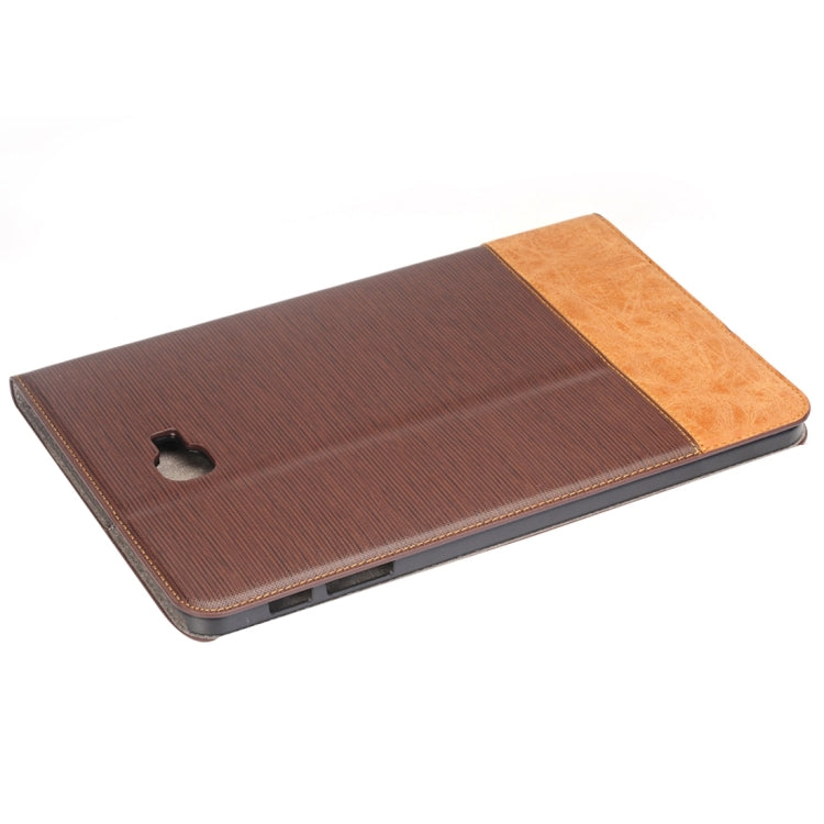 For Galaxy Tab A 10.1 / T580 Cross Texture Horizontal Flip Leather Case with Holder & Card Slots & Wallet
