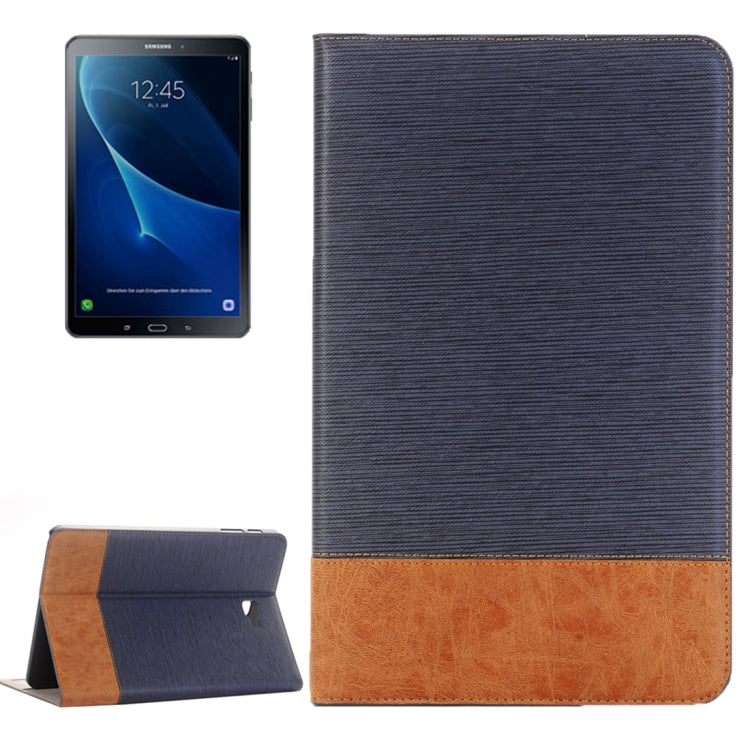 For Galaxy Tab A 10.1 / T580 Cross Texture Horizontal Flip Leather Case with Holder & Card Slots & Wallet