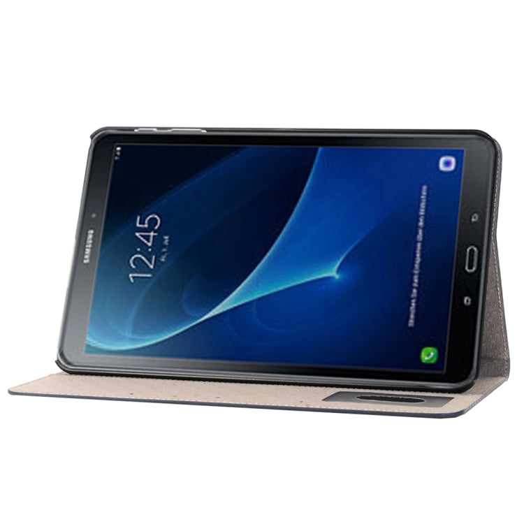 For Galaxy Tab A 10.1 / T580 Cross Texture Horizontal Flip Leather Case with Holder & Card Slots & Wallet