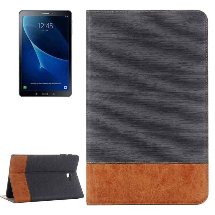 For Galaxy Tab A 10.1 / T580 Cross Texture Horizontal Flip Leather Case with Holder & Card Slots & Wallet