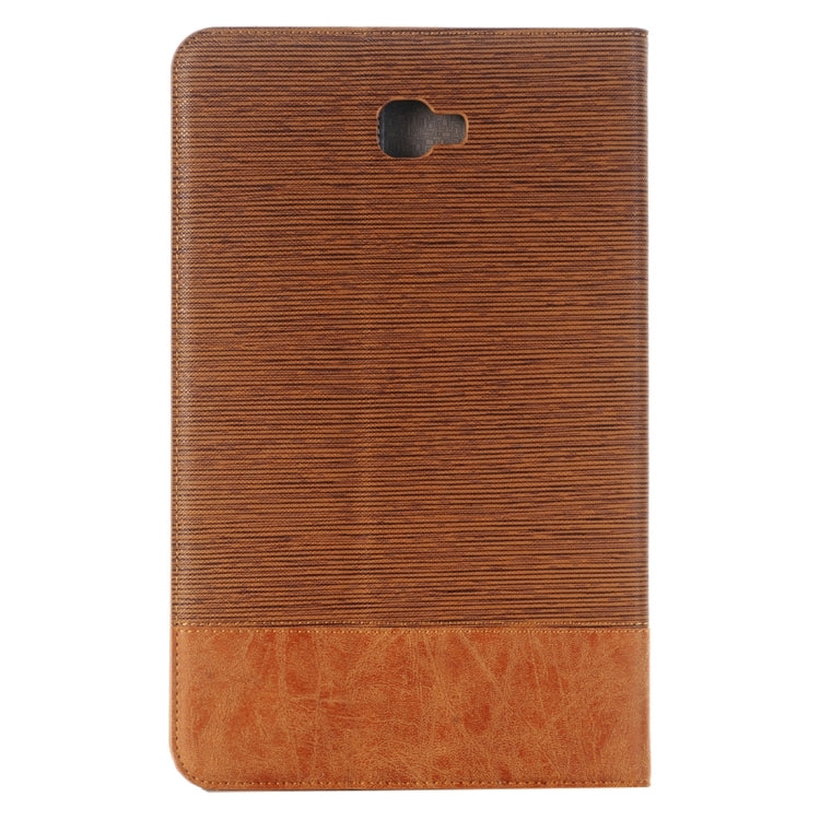 For Galaxy Tab A 10.1 / T580 Cross Texture Horizontal Flip Leather Case with Holder & Card Slots & Wallet