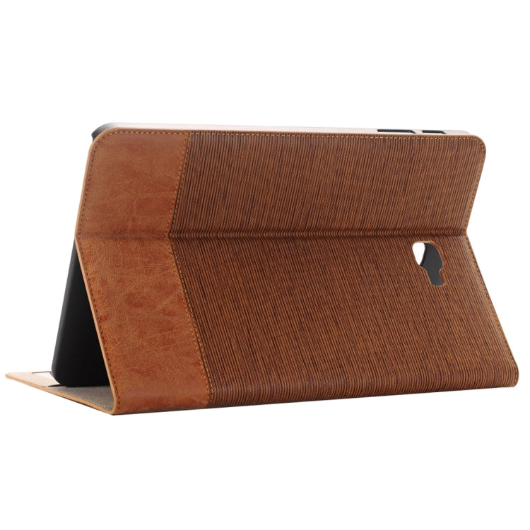 For Galaxy Tab A 10.1 / T580 Cross Texture Horizontal Flip Leather Case with Holder & Card Slots & Wallet