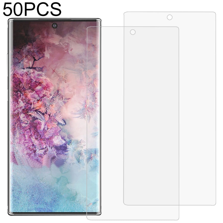 50 PCS 3D Curved Full Cover Soft PET Film Screen Protector for Galaxy Note 10