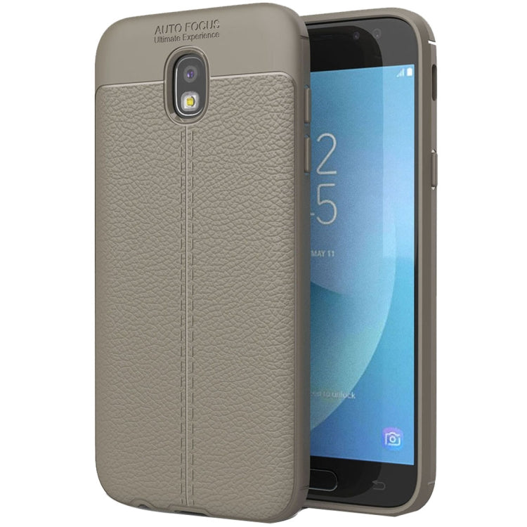 For Galaxy J5 (2017) (EU Version) Litchi Texture TPU Protective Back Cover Case