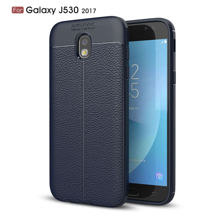 For Galaxy J5 (2017) (EU Version) Litchi Texture TPU Protective Back Cover Case