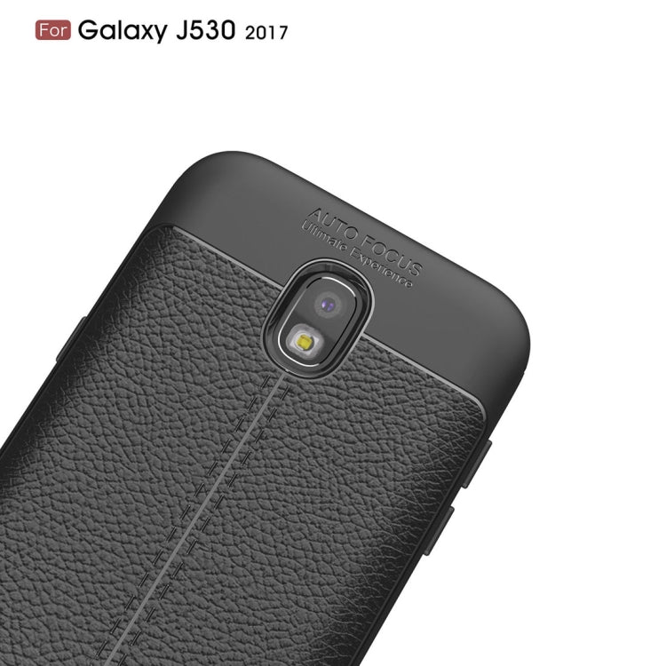 For Galaxy J5 (2017) (EU Version) Litchi Texture TPU Protective Back Cover Case