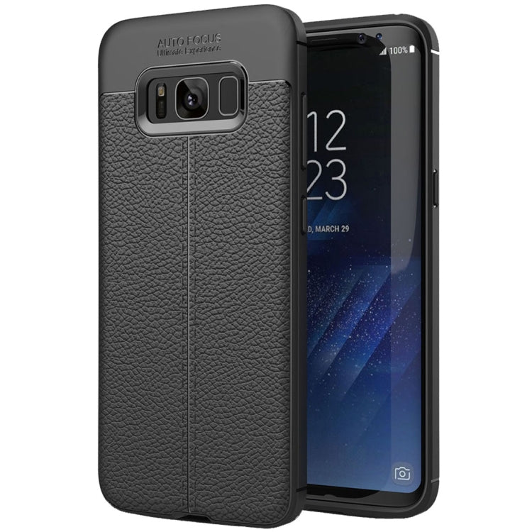 For Galaxy S8 + / G9550 Litchi Texture TPU Protective Back Cover Case