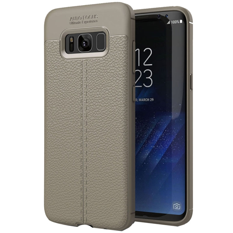 For Galaxy S8 + / G9550 Litchi Texture TPU Protective Back Cover Case