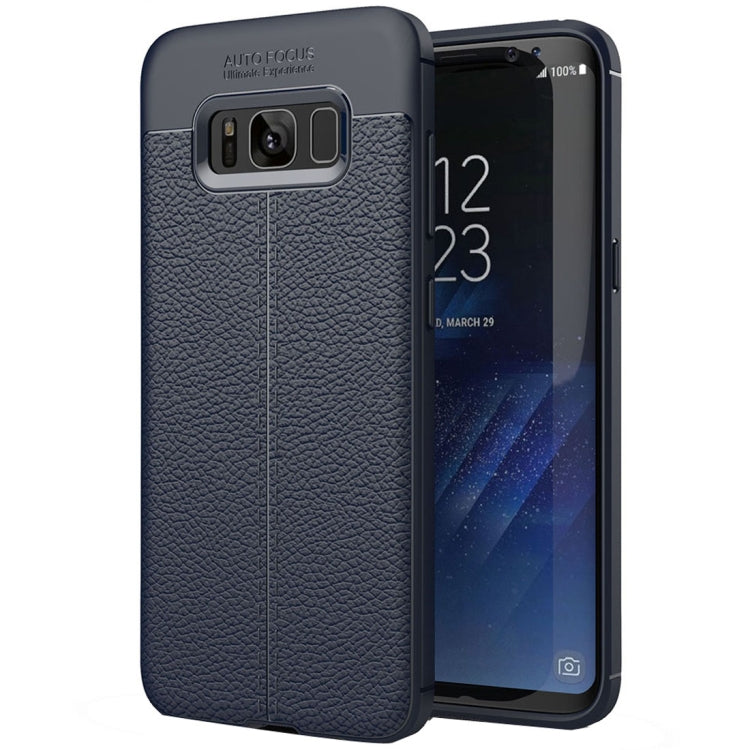 For Galaxy S8 + / G9550 Litchi Texture TPU Protective Back Cover Case