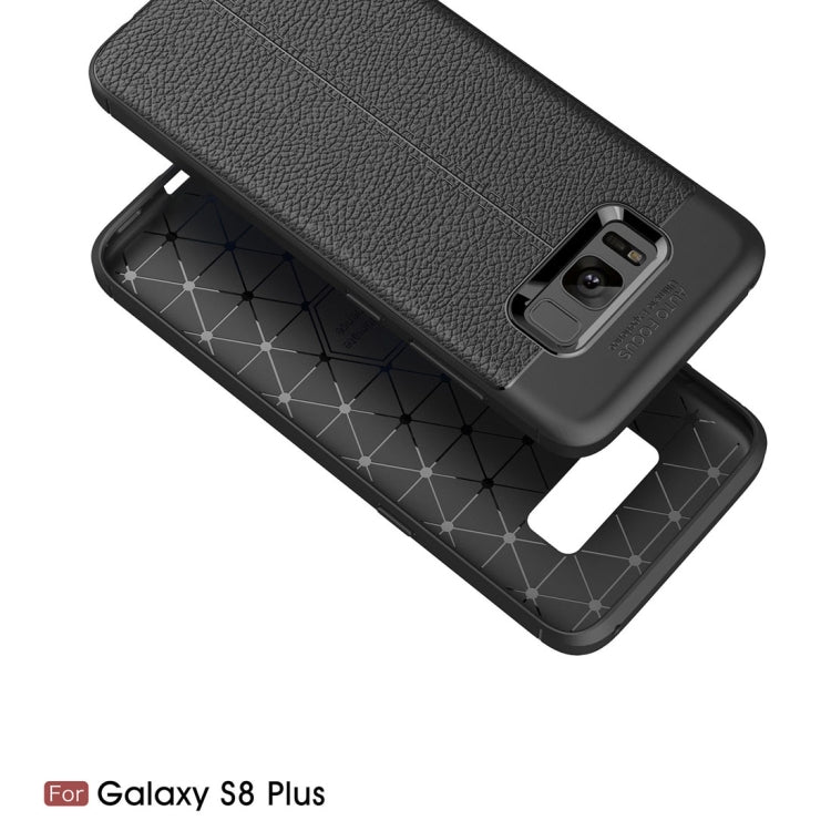 For Galaxy S8 + / G9550 Litchi Texture TPU Protective Back Cover Case
