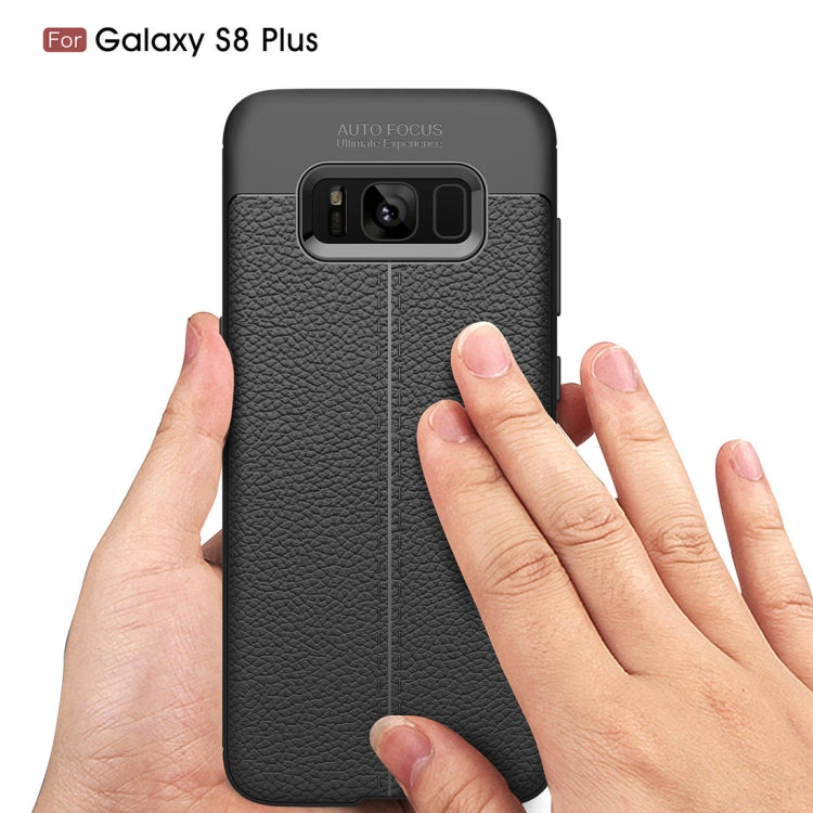 For Galaxy S8 + / G9550 Litchi Texture TPU Protective Back Cover Case