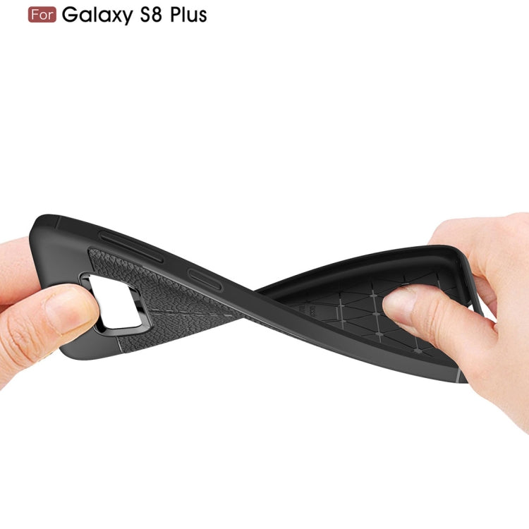 For Galaxy S8 + / G9550 Litchi Texture TPU Protective Back Cover Case