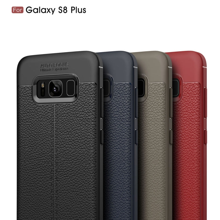 For Galaxy S8 + / G9550 Litchi Texture TPU Protective Back Cover Case