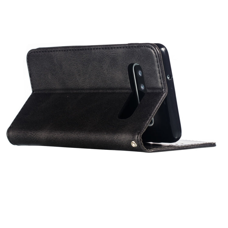 Calf Texture Zipper Magnetic Horizontal Flip Leather Case for Galaxy S10, with Wallet & Holder & Card Slots