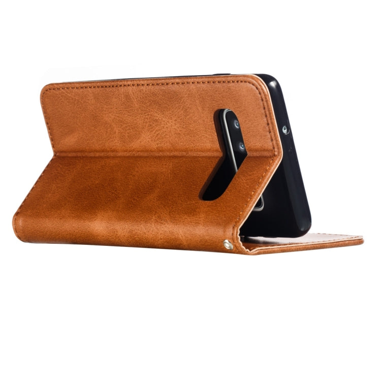 Calf Texture Zipper Magnetic Horizontal Flip Leather Case for Galaxy S10, with Wallet & Holder & Card Slots