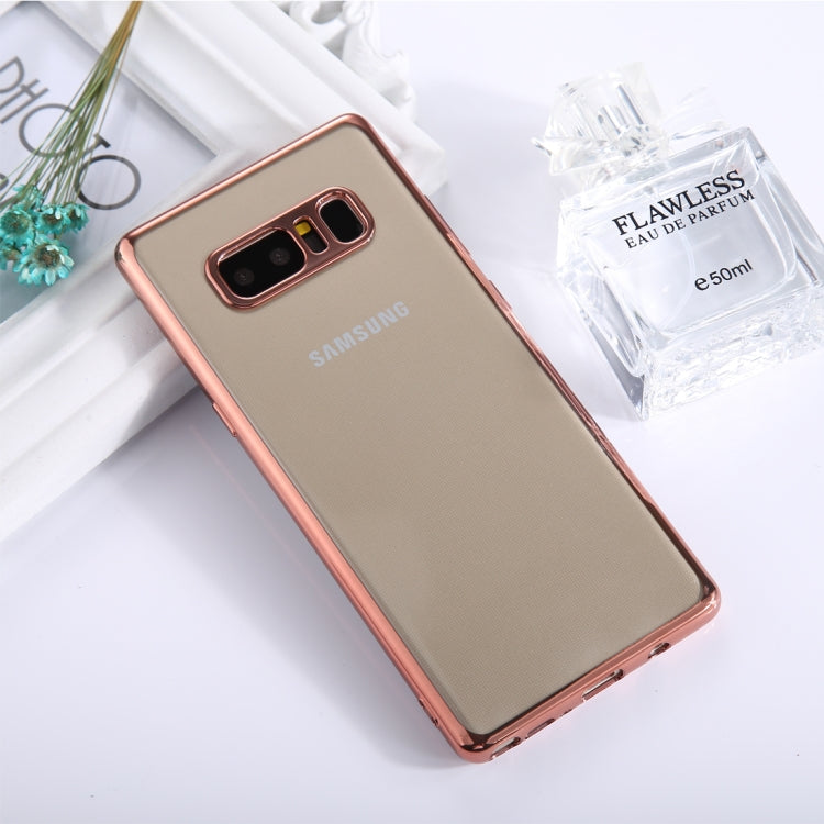 For Galaxy Note 8 Electroplating Side TPU Protective Back Cover Case