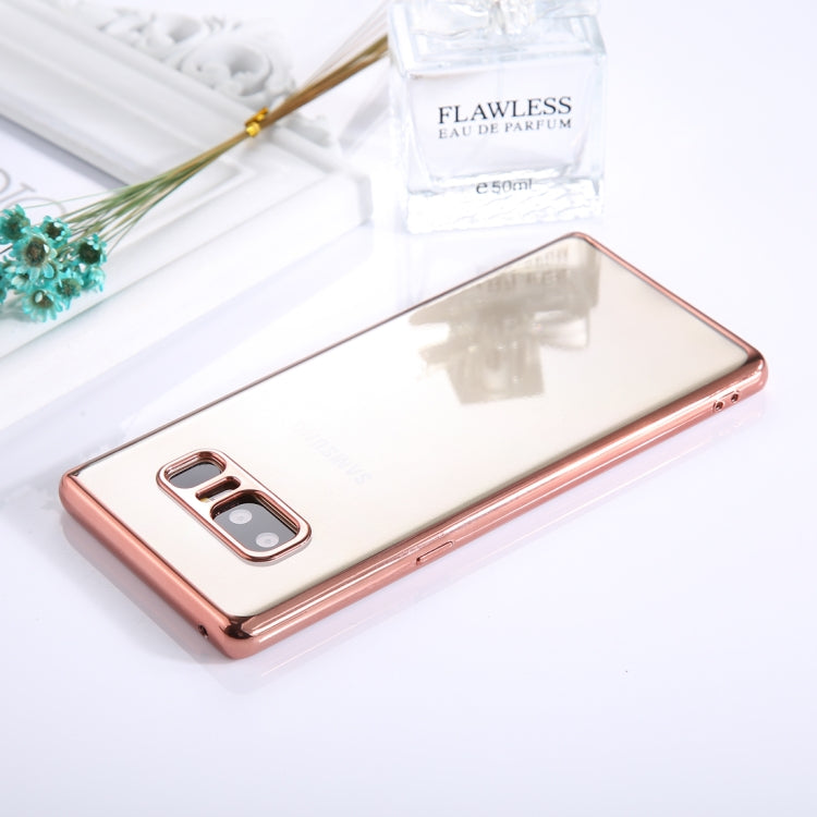 For Galaxy Note 8 Electroplating Side TPU Protective Back Cover Case