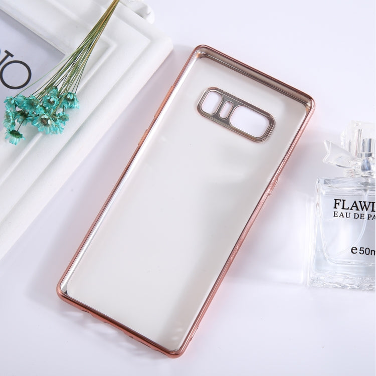 For Galaxy Note 8 Electroplating Side TPU Protective Back Cover Case