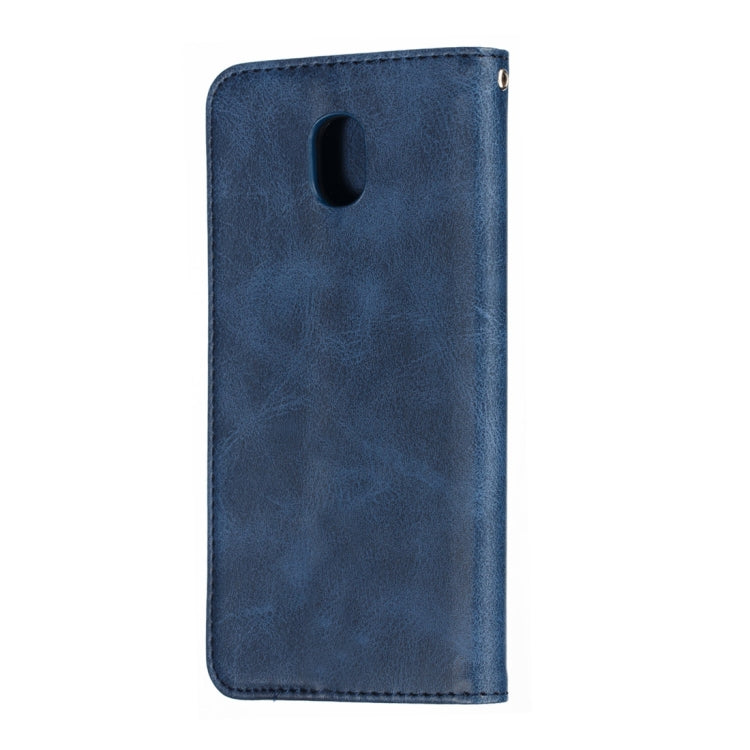 Calf Texture Zipper Magnetic Horizontal Flip Leather Case for Galaxy J530 (J5 2017), with Wallet & Holder & Card Slots