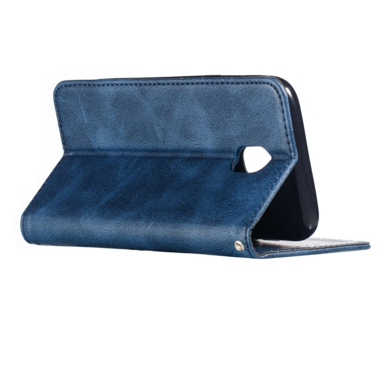 Calf Texture Zipper Magnetic Horizontal Flip Leather Case for Galaxy J530 (J5 2017), with Wallet & Holder & Card Slots