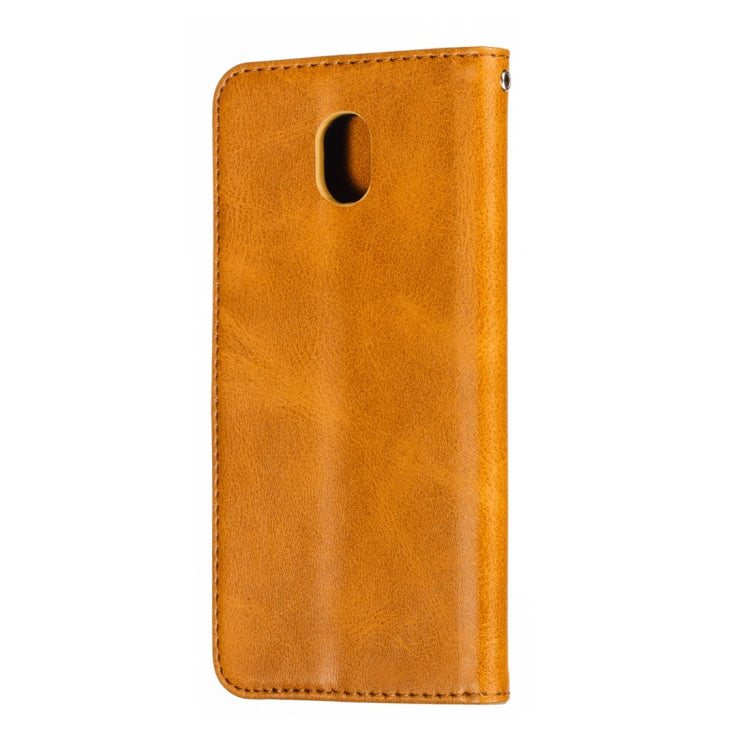 Calf Texture Zipper Magnetic Horizontal Flip Leather Case for Galaxy J530 (J5 2017), with Wallet & Holder & Card Slots