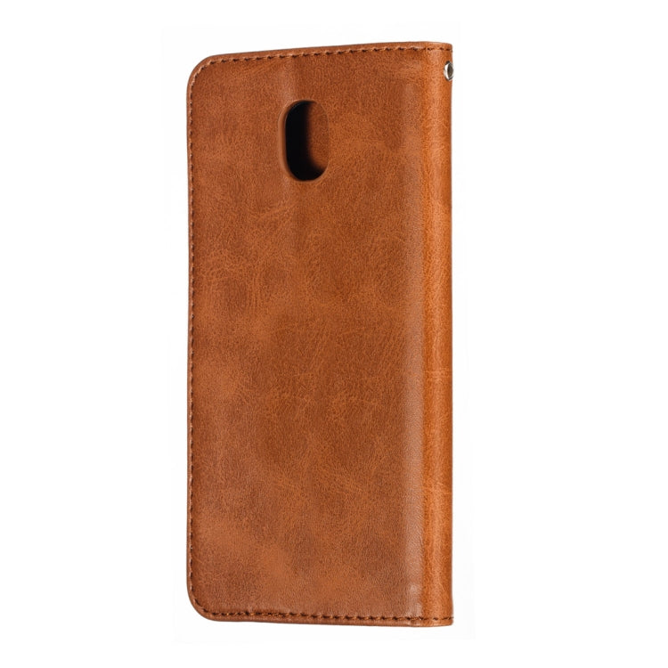 Calf Texture Zipper Magnetic Horizontal Flip Leather Case for Galaxy J530 (J5 2017), with Wallet & Holder & Card Slots