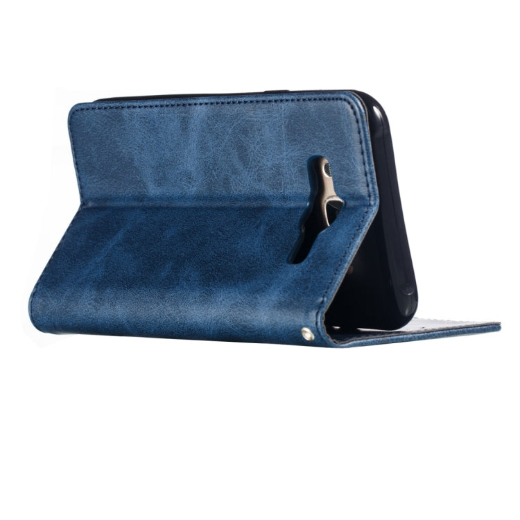 Calf Texture Zipper Magnetic Horizontal Flip Leather Case for Galaxy J710, with Wallet & Holder & Card Slots