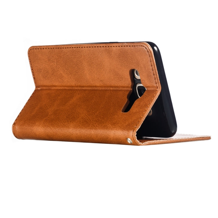 Calf Texture Zipper Magnetic Horizontal Flip Leather Case for Galaxy J710, with Wallet & Holder & Card Slots