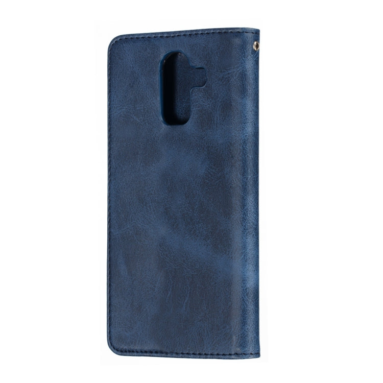 Calf Texture Zipper Magnetic Horizontal Flip Leather Case for Galaxy J8 (2018), with Wallet & Holder & Card Slots