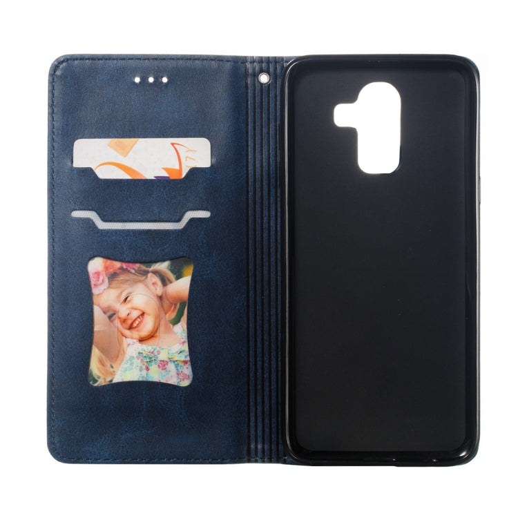 Calf Texture Zipper Magnetic Horizontal Flip Leather Case for Galaxy J8 (2018), with Wallet & Holder & Card Slots