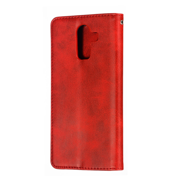 Calf Texture Zipper Magnetic Horizontal Flip Leather Case for Galaxy J8 (2018), with Wallet & Holder & Card Slots