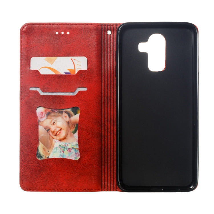 Calf Texture Zipper Magnetic Horizontal Flip Leather Case for Galaxy J8 (2018), with Wallet & Holder & Card Slots