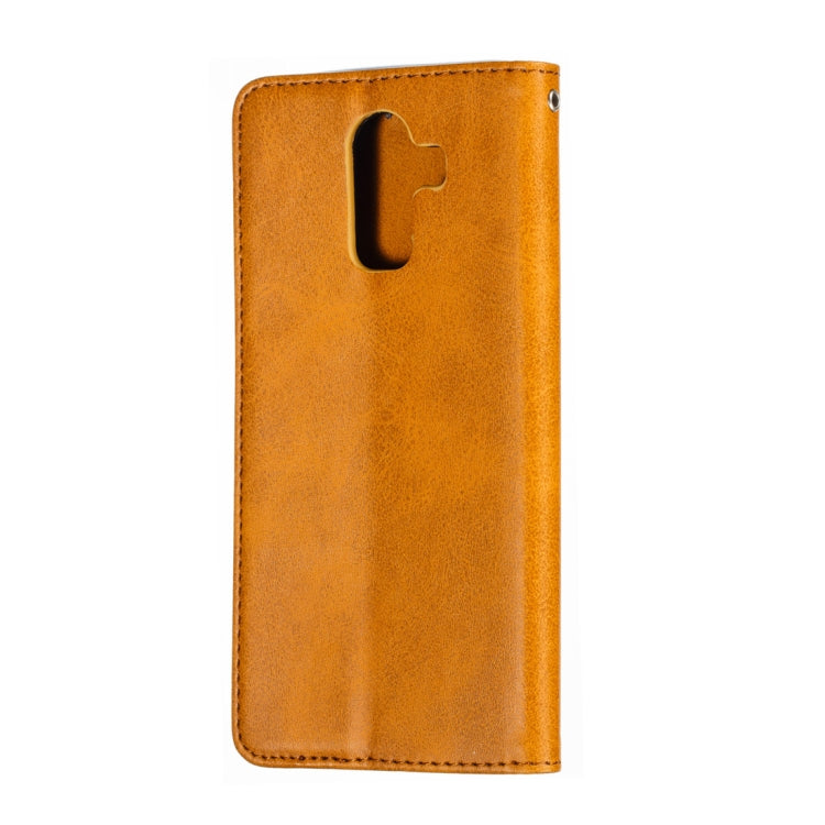 Calf Texture Zipper Magnetic Horizontal Flip Leather Case for Galaxy J8 (2018), with Wallet & Holder & Card Slots