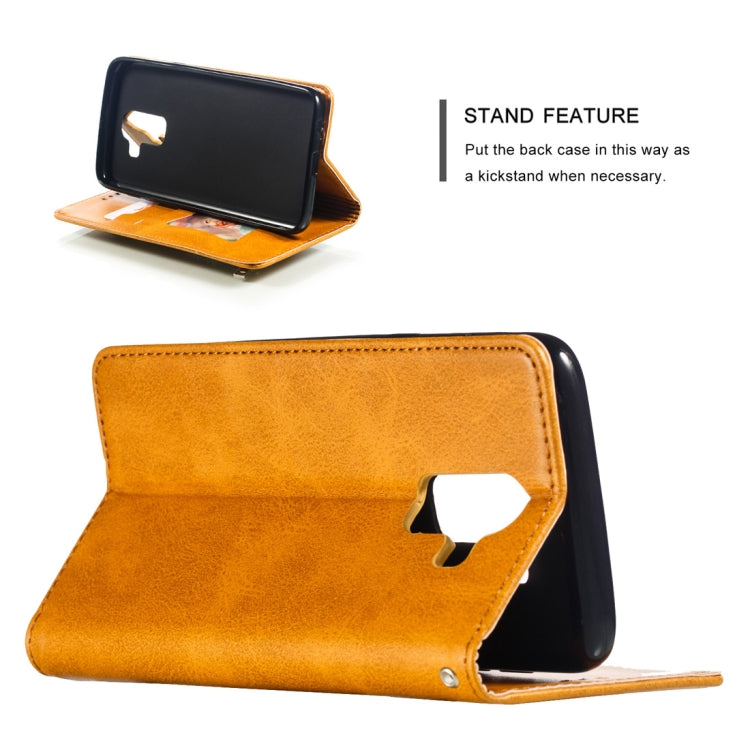 Calf Texture Zipper Magnetic Horizontal Flip Leather Case for Galaxy J8 (2018), with Wallet & Holder & Card Slots