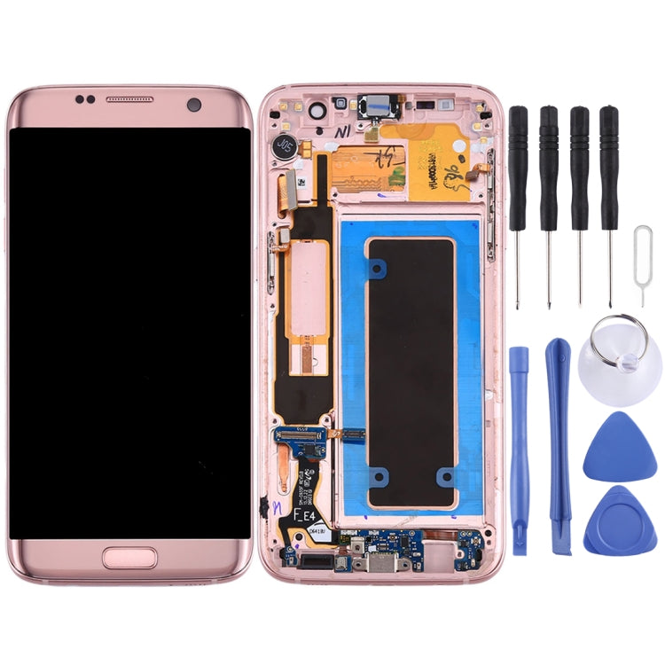 Original LCD Screen and Digitizer Full Assembly with Frame & Charging Port Board & Volume Button & Power Button