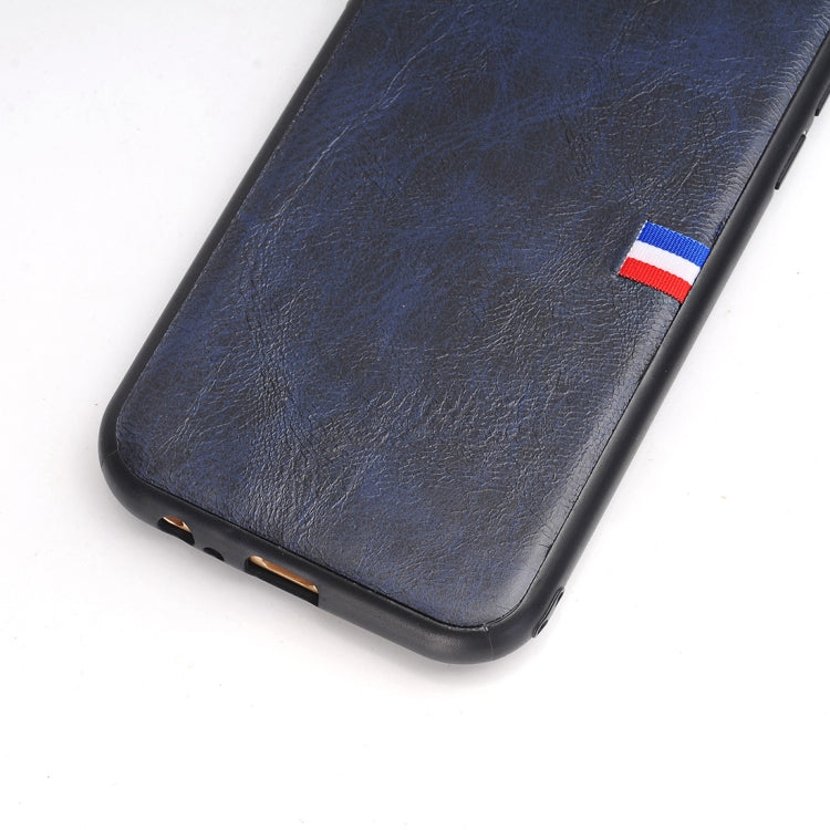 For Galaxy A5 (2017) PU Leather Crazy Horse Texture Flag Detail Protective Back Case