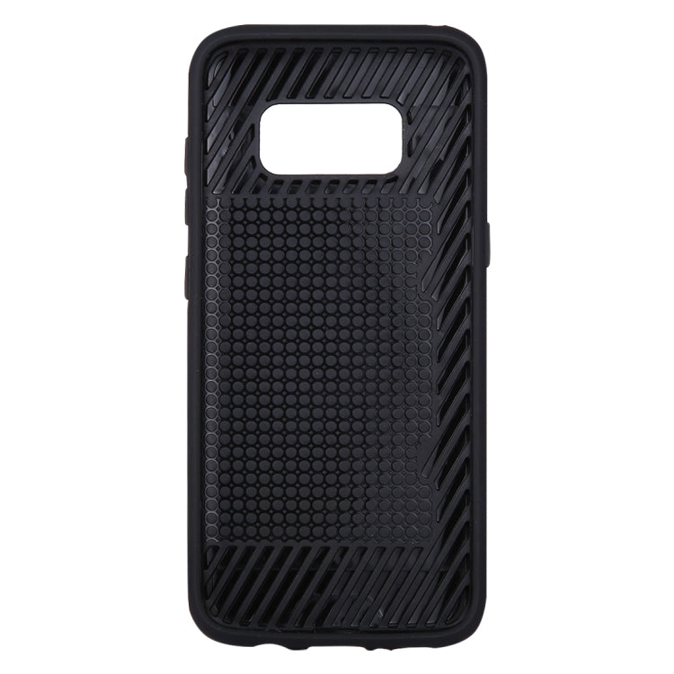 For Galaxy S8 with credit card slot holder TPU+PC mobile phone covers