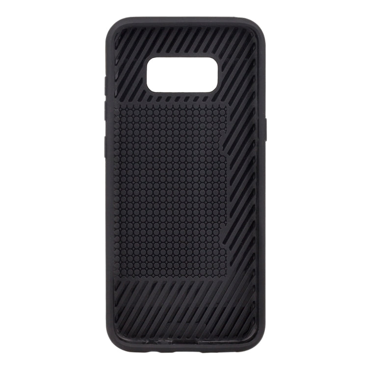 For Galaxy S8 with credit card slot holder TPU+PC mobile phone covers
