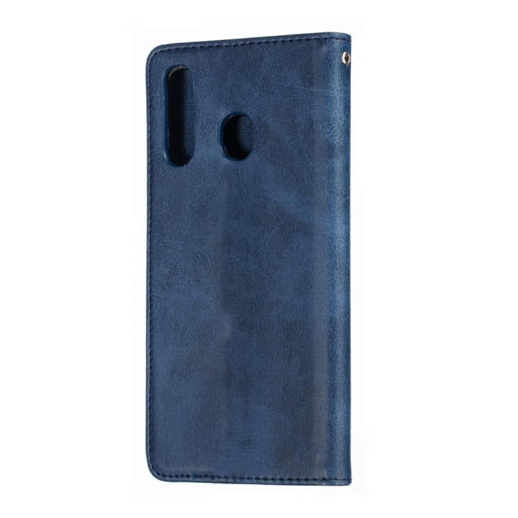Calf Texture Zipper Magnetic Horizontal Flip Leather Case for Galaxy A30, with Wallet & Holder & Card Slots
