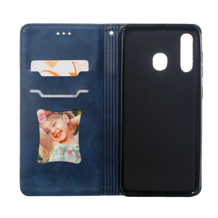 Calf Texture Zipper Magnetic Horizontal Flip Leather Case for Galaxy A30, with Wallet & Holder & Card Slots