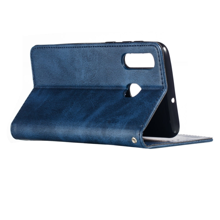 Calf Texture Zipper Magnetic Horizontal Flip Leather Case for Galaxy A30, with Wallet & Holder & Card Slots