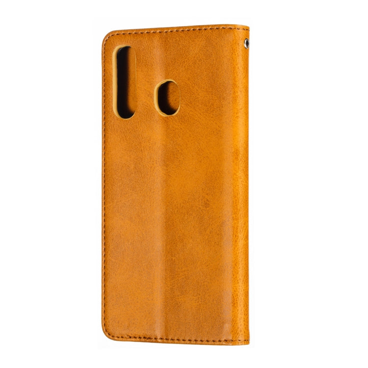 Calf Texture Zipper Magnetic Horizontal Flip Leather Case for Galaxy A30, with Wallet & Holder & Card Slots