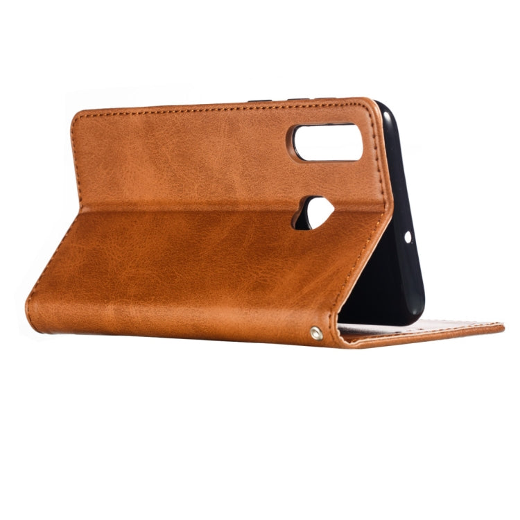 Calf Texture Zipper Magnetic Horizontal Flip Leather Case for Galaxy A30, with Wallet & Holder & Card Slots
