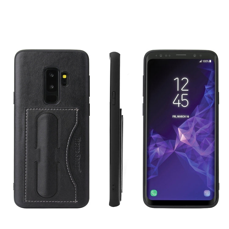 Fierre Shann Full Coverage Protective Leather Case for Galaxy S9,  with Holder & Card Slot