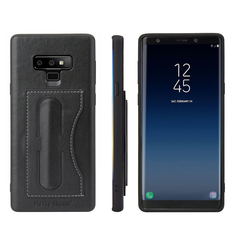 Fierre Shann Full Coverage Protective Leather Case for Galaxy Note9,  with Holder & Card Slot