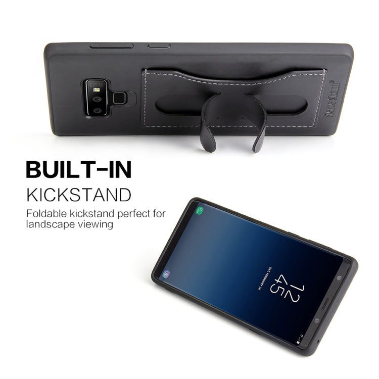 Fierre Shann Full Coverage Protective Leather Case for Galaxy Note9,  with Holder & Card Slot