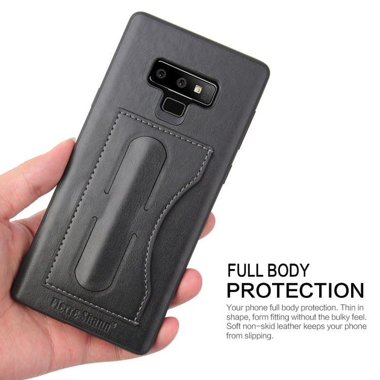 Fierre Shann Full Coverage Protective Leather Case for Galaxy Note9,  with Holder & Card Slot