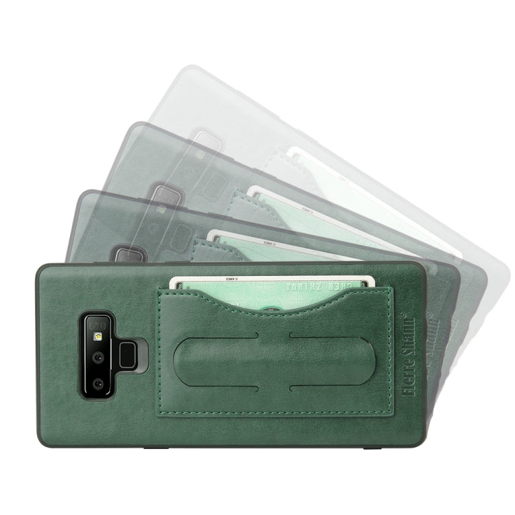 Fierre Shann Full Coverage Protective Leather Case for Galaxy Note9,  with Holder & Card Slot