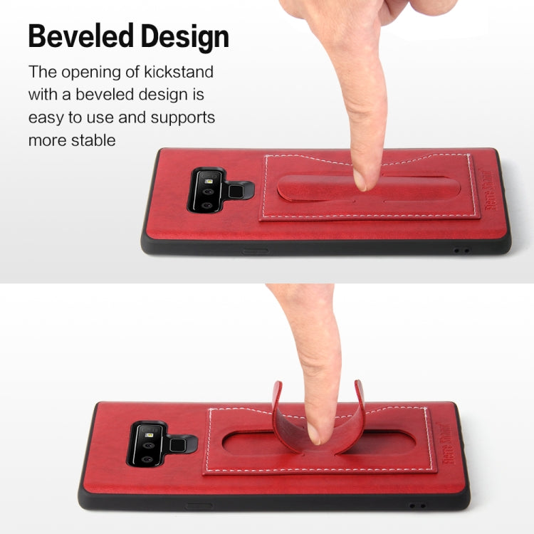Fierre Shann Full Coverage Protective Leather Case for Galaxy Note9,  with Holder & Card Slot